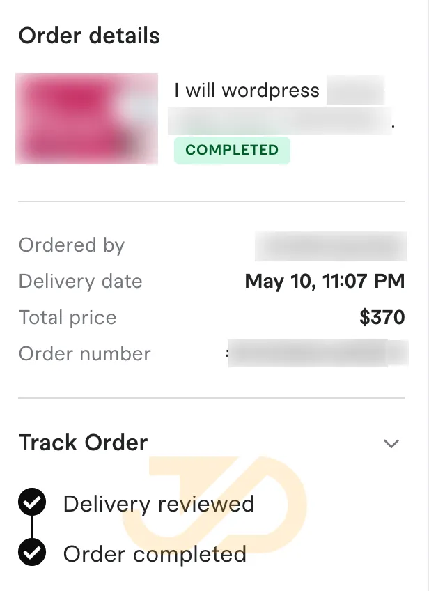Fiverr Earning Proof by WordPress skill | JD The Web | Malik Muhammad Junaid